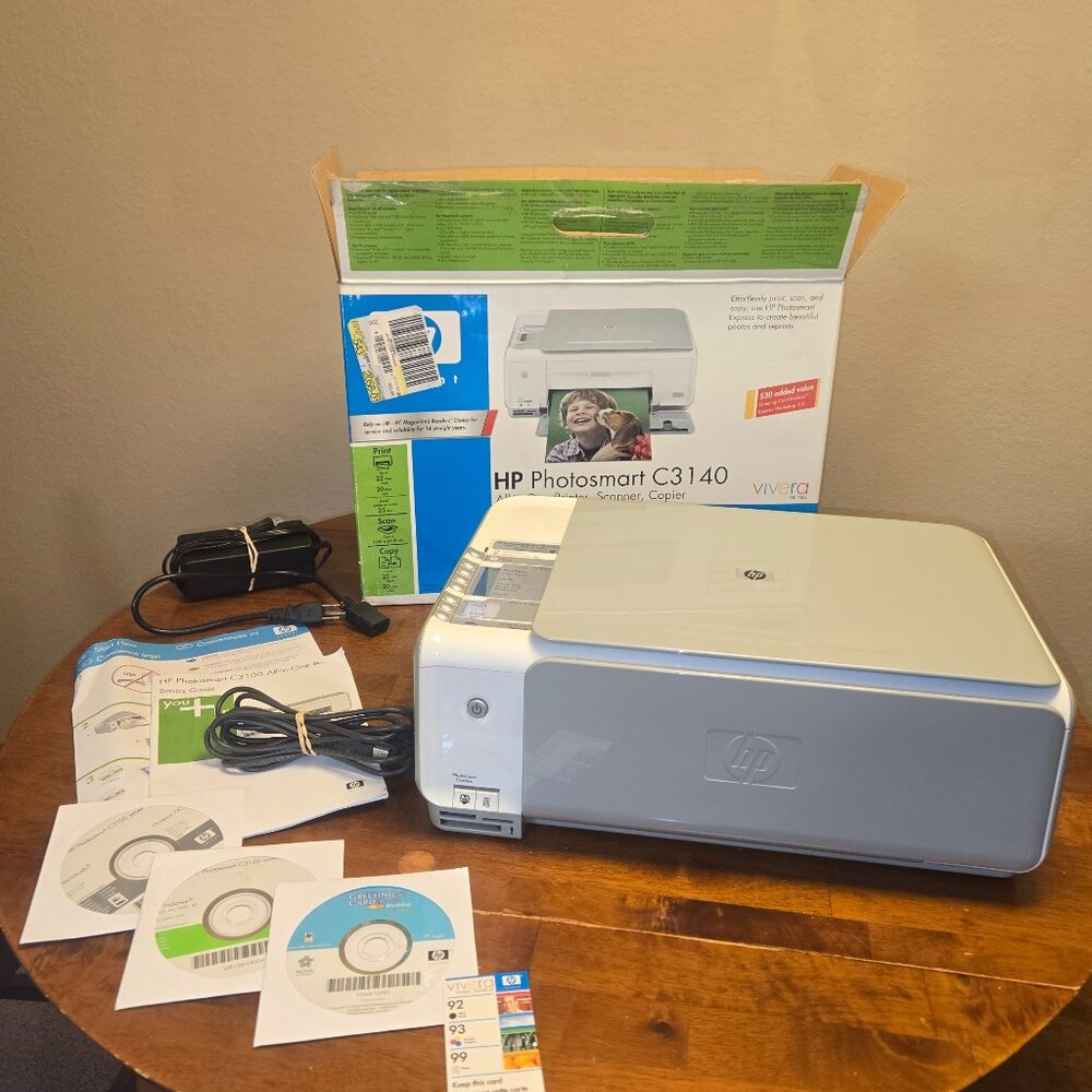 HP Photosmart C3140 All-in-One Inkjet Printer Scanner Copier